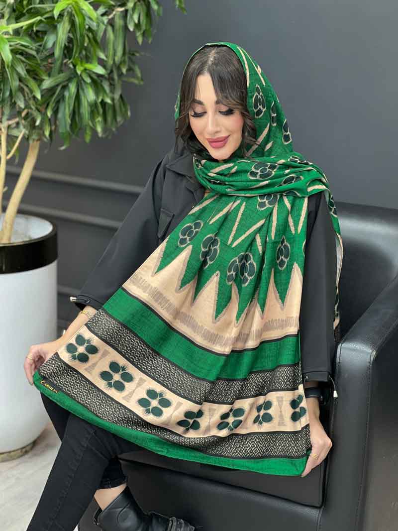 شال طرح گلدار موهر کد 3583 شال طرح گلدار موهر کد 3583