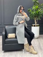 ببارانی بلند ژیله دو دکمه