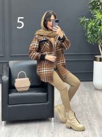 چهارخونه قهوه ای سرمه ای