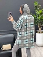 شکت چهارخونه طوسی