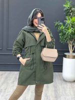 استایل بارنگ زیتونی کرم