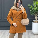 بارانی چهاردکمه آستین سگک کد 3604