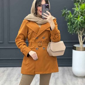 بارانی چهاردکمه آستین سگک کد 3604