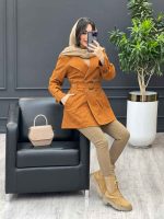 بارانی چهاردکمه آستین سگک کد 3604 - تصویر 11
