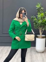 بارانی چهاردکمه آستین سگک کد 3604