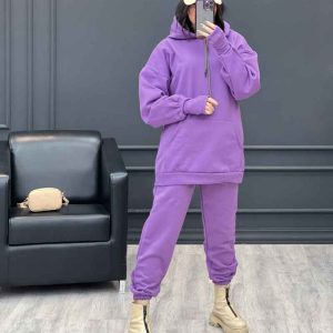 ست هودی و جاگر کلاه دار کد 3617