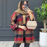 پالتو چهارخونه پشت دو پاگن کد 3625