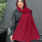 شال پلیسه لمه دار کد 3556