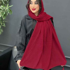 شال پلیسه لمه دار کد 3556