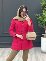 مانتو پاییزه چهار جیب پیله دار کد 3629 - تصویر 6
