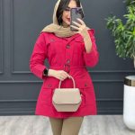 مانتو پاییزه چهار جیب پیله دار کد 3629