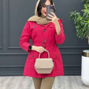 مانتو پاییزه چهار جیب پیله دار کد 3629