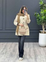 مانتو پاییزه چهار جیب پیله دار کد 3629 - تصویر 20