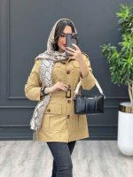 مانتو پاییزه چهار جیب پیله دار کد 3629 - تصویر 9