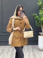 مانتو پاییزه چهار جیب پیله دار کد 3629 - تصویر 22