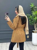 مانتو پاییزه چهار جیب پیله دار کد 3629 - تصویر 17