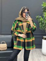 استایل با پالتو چهارخونه