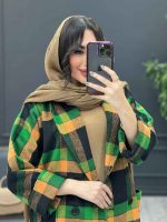استایل با رنگ پرتقالی سبز