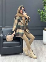 پالتو قهوه ای کرم