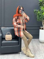 استایل با رنگ نارنجی کرم