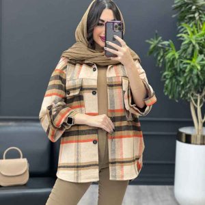 شکت چهارخونه آستین پاگن کد 3696