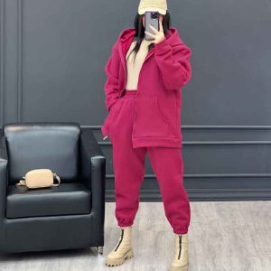 ست سوییشرت و شلوار جلو زیپ کد 3710