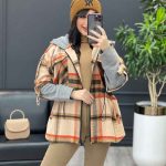 شکت چهارخونه ترکیبی آستین دورس کد 3715