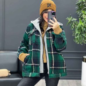 پالتو ترکیبی چهار جیب کد 3720