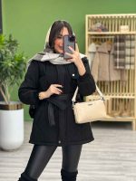 کاپشن کمربند دار