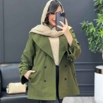 بارانی شش دکمه جیب پاگن کد 3791