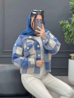 چهارخونه ابی روشن