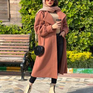 پالتو یقه آمریکایی آستین پیله کد 3837