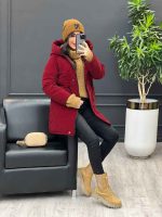 استایل با رنگ زرشکی
