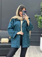 بارانی آستین پاگن دو جیب پاکتی کد 3839
