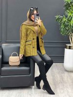 پالتو یقه چرم