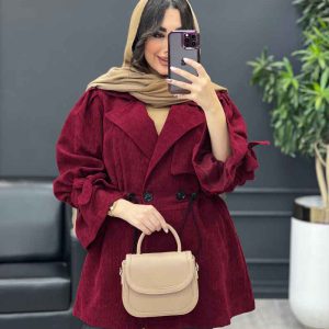 مانتو کبریتی آستین کش دار کد 3869