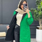 بارانی دورو کمر دار کد 3887