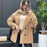 بارانی آستین پاگن چهاردکمه کد 3842