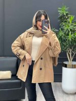 بارانی آستین پاگن چهاردکمه کد 3842