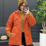 کاپشن لوزی دوزی چهارجیب کد3901