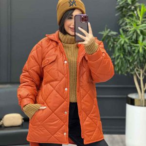 کاپشن لوزی دوزی چهارجیب کد3901
