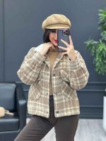 شکت چهارخونه یقه خز کد 3889 - تصویر 23