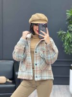 شکت چهارخونه یقه خز کد 3889 - تصویر 21