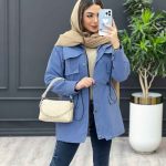 بارانی چهار جیب کمر گت دار کد 3733
