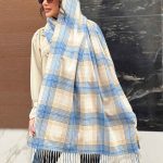 شال موهر چهارخونه لمه دار کد3752