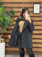 پالتو یقه مغزیدوزی