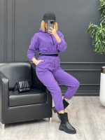 ست هودی و جاگر نیم تنه کد 3673 - تصویر 7