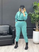 ست هودی و جاگر نیم تنه کد 3673 - تصویر 12