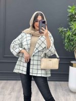 پالتو سفید مشکی