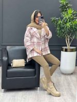 استایل با رنگ صورتی سفید